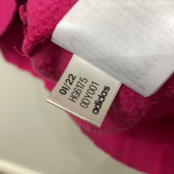 💖 Adidas Hoodie Sweatshirt, Women’s 2X, Hot Pink - Picture 9 of 13